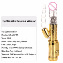 Rotating Vibrator Sex Vibrating Massagers for Woman (IJ-DV0033)